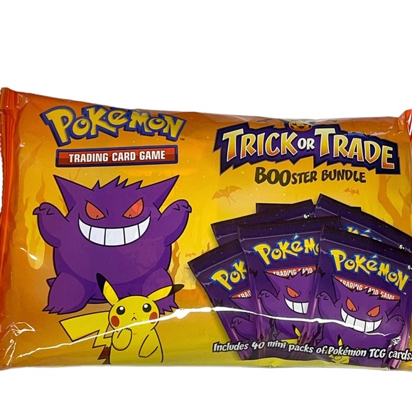 Pokemon Trading Cards TCG Trick Or Trade BOOster 40 Mini Packs Bundle New Sealed - Picture 2 of 16